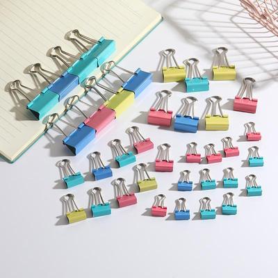 Uzun Kuyruklu Renkli Klipsler ve Test Kağıdı Klasörleri Seti - Kırtasiye Aksesuarı.