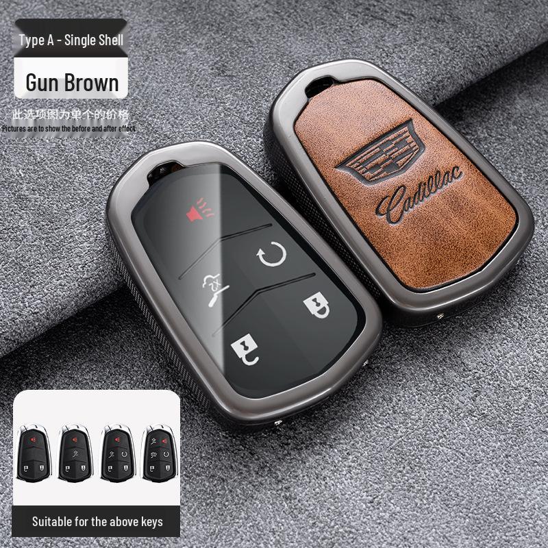Cadillac Key Case: Metal Shell for CT5, XT4, XT5, XTS, ATSL, CT6 Models.