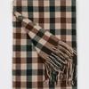 RECLOW BLOCK Tartan Check Muffler GREEN BROWN