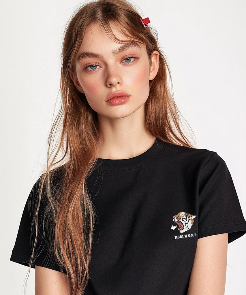 ONEHUNDREDPERCENT FOR WOMAN Ohpxmoai Tiger Women Basic Short Sleeve T-Shirt P