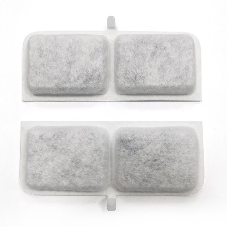 10 Piezas Sistema de Filtración Triple Mascota para Filtro de Fuente para Gato Forma Rectangular