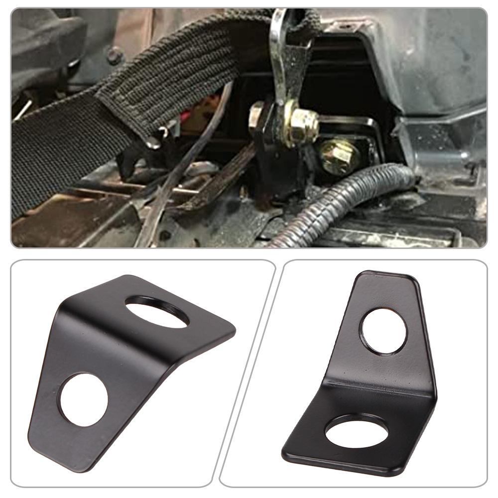 Car Modification Accessories Seat Belt Iron Plate Fixer 90 Degree Angle Bracket Kit L-Shaped Mounting Bracket
