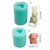 3D Easter Rabbit Silicone Candle Mold for Resin Clay Chocolate Decorating Tool