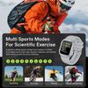New Outdoors Smart Watch LED Flashlight IP68 WaterProof Multi-Sport Mode Heart Rate Blood Oxygen Monitoring Men Smartwatch