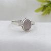 Rose Quartz Silver Ring, Pure 925 Sterling Silver Handmade Jewelry, Silver Jewelry, Unisex Ring Ar8945