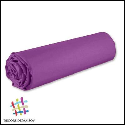 Fitted Sheet - Home Decor - Mauve - 90x190 Cm - 100% Cotton - 25 Cm Pocket