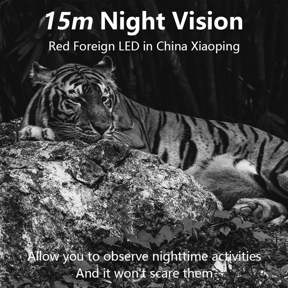 WIFI Solar-Powered 8K HD Hunting Camera with Built-in Lithium Battery, 60MP