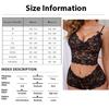 New 2Pcs/Set Women Lingerie Women Bra Sexy Breathable Lace Two Piece Lace Bra Nightwear Sets For Female With Bow Ropa De Mujer