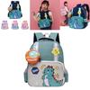 Cute Dinosaur Pattern Backpack For Children Breathable Oxford Cloth Bag For Kindergarten