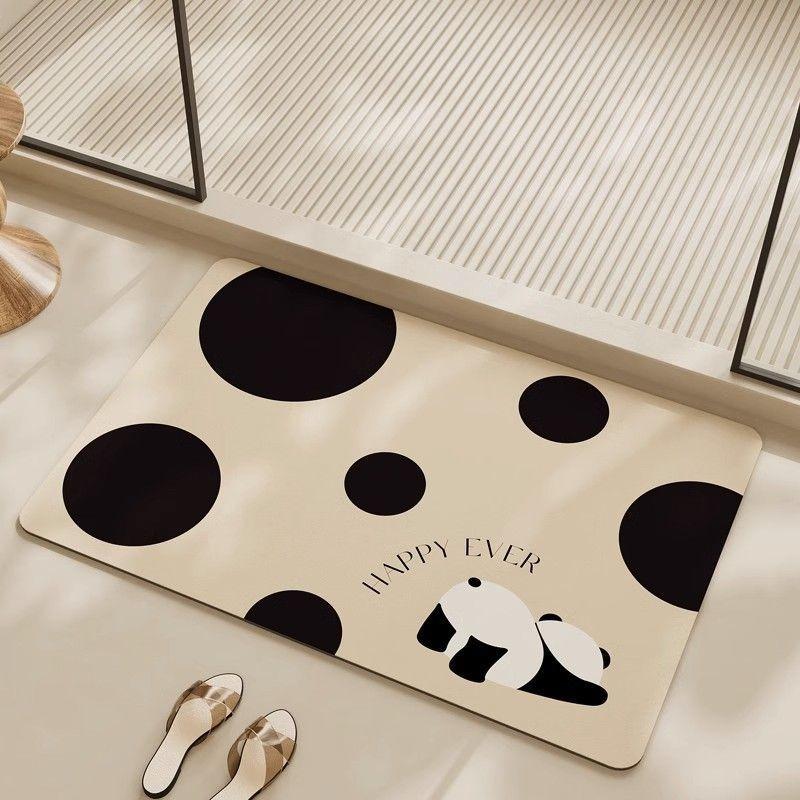 Kieselgur Badezimmer saugfähige Bodenmatte Toiletteneingangstür rutschfester Haushaltsteppich