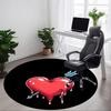 1pc Heartbreak Chair Carpet for Office - Durable, Ideal for Chair Mats, Stylish & Functional Decorative Rug Yy260130028