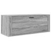 Wall Mounted Shoe Cabinet Gray Sonoma 100x35x38 cm Particleboard
