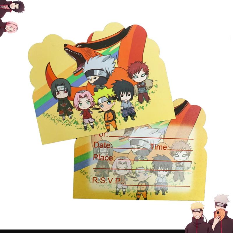 Naruto Dekorace Kreslené Narozeninové Deco Čelenka Party Suvenýry Batoh Plakát Jednorázové Party Nádobí Ubrus Talíře Hrníčky