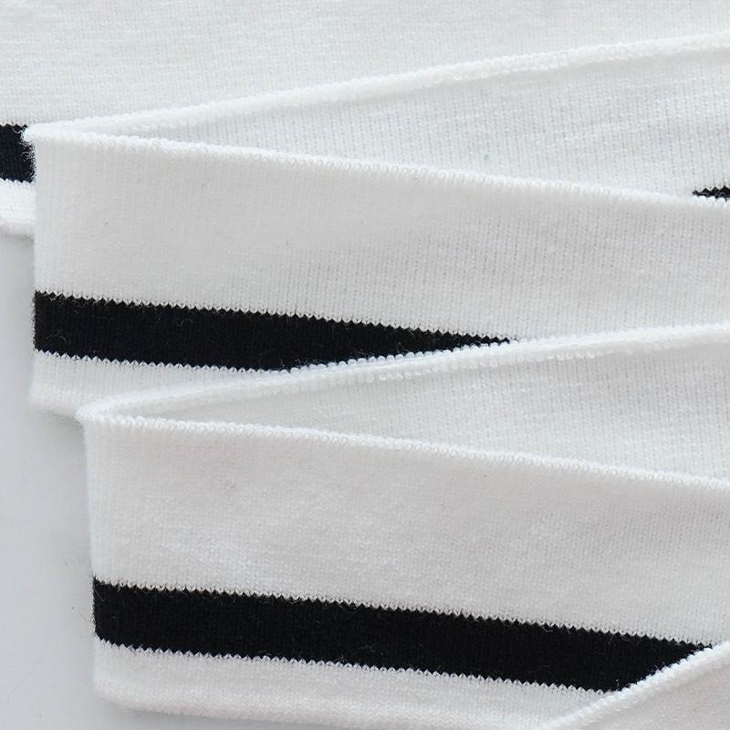 3.5*80CM High Stretch Knitted Rib Cotton Fabric T-shirt Neckline Elastic Collar Cuffs Trim For Clothing Accessories FabricTJ0510