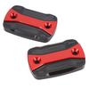 Pair of Motorcycle Brake Fluid Reservoir Cap Aluminium Alloy for XMAX 300 125 250 2017-2023 Red