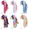 Men Women Laser Bandana Turban Hat With Glitter Rainbow Headwrap And Adjustable Fit