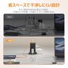 TESSAN Tower-Style Power Strip, Black, Slim Plug Extension Cord, 2m, 8 AC Outlets, 1 USB-C Port, and 2 USB-A Ports, Table Tap, Octopus-Leg Outlets, Mu