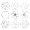Elegant Irregular Flower Choker Necklace for Women Hollow Out Flower Beads