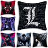 Coole D-Death Anime N-Note Kissenbezüge Cartoon Sofa Dekorativ Zuhause Doppelseitiger Druck Kurzer Plüsch Niedliche Kissenhülle