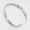 CARTIER Ballerina curve Ring Pt950Platinum/diamond #4.1(US Size) 3g Women Used