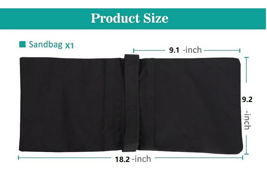 Windproof Outdoor Canopy Sandbag: Portable Load-Bearing Weight for Photography Stands and Folding Studios
