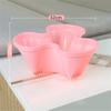 Multi-Color Stackable Flower Pot Movable 3-Petal 4-Petal Strawberry Herbs Vertical Pot Three-Dimensional Planting Container 2Pcs