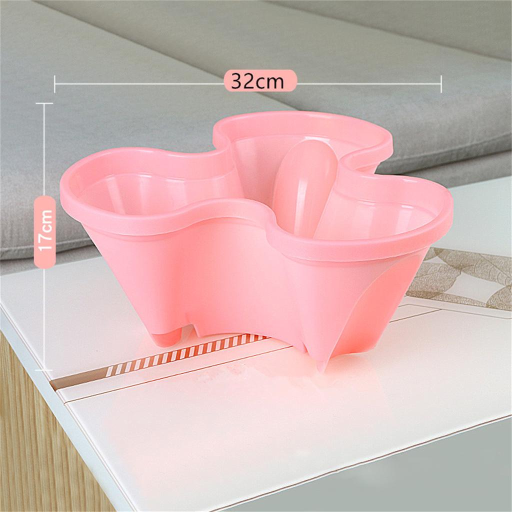 Multi-Color Stackable Flower Pot Movable 3-Petal 4-Petal Strawberry Herbs Vertical Pot Three-Dimensional Planting Container 2Pcs