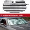 Folding Interior Sunshade Sun Visor Cover Accessories For Dodge Challenger 2009+