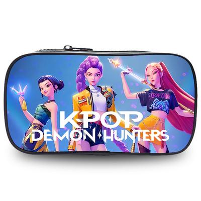 Populární Kpop Dívky Lovci Démonů Pouzdro na tužky, Studentské Periferie Odolná Oxford Tkanina Zip Dětský Box na psací potřeby