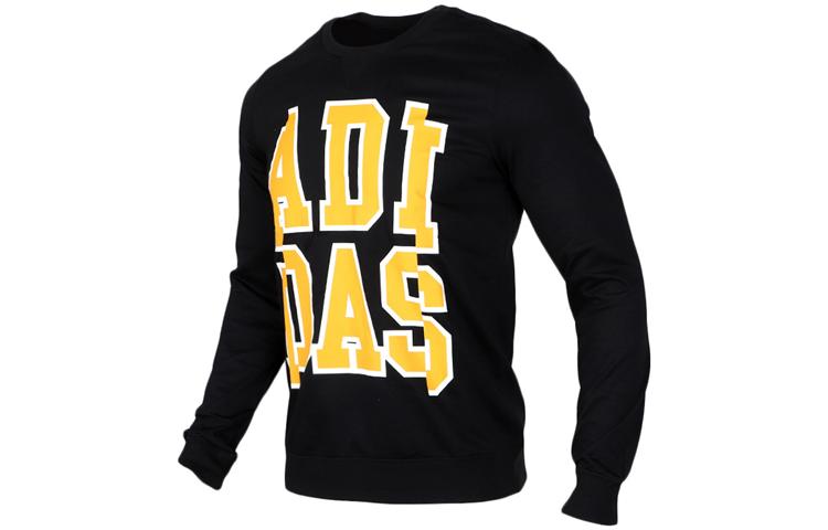 Adidas Neo Sweatshirts Men s Black Crew Neck Moderate Regular EI6273 L