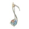 Creative Women Men Fashion New Elegant Music Notation Crystal Badges Buckles Elegant Lady Exquisite Rhinestone Pin