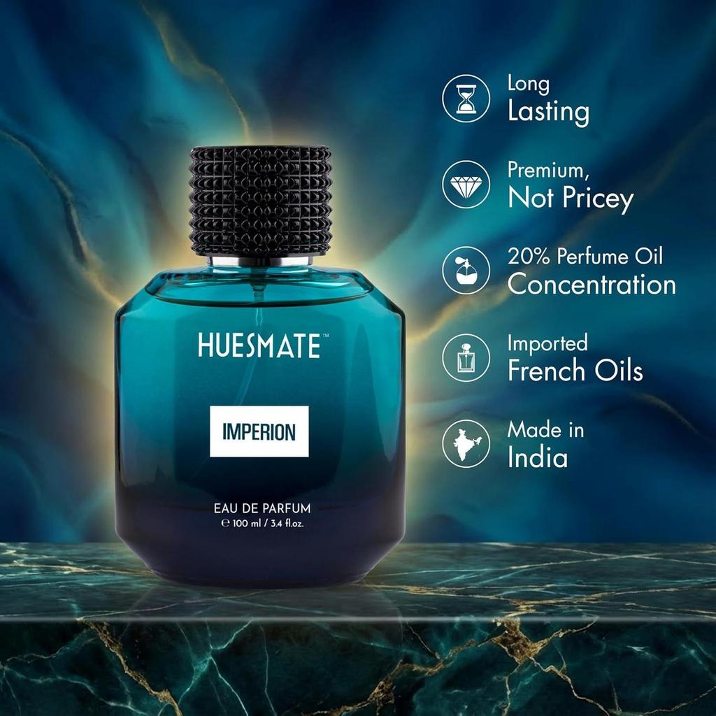 IMPERION Luxury Perfume for Men | Bold & Long Lasting Fragrance | Premium EDP | Aromatic, Citrus, Aquatic, Woody, Oriental Scent Profile