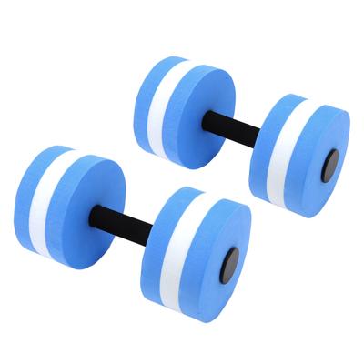 2 Stück EVA-Wasser-Schwimmhantel, Yoga-Übung, Wasserschaum-Hantel, Fitnessgerät für Männer, Frauen, Kinder