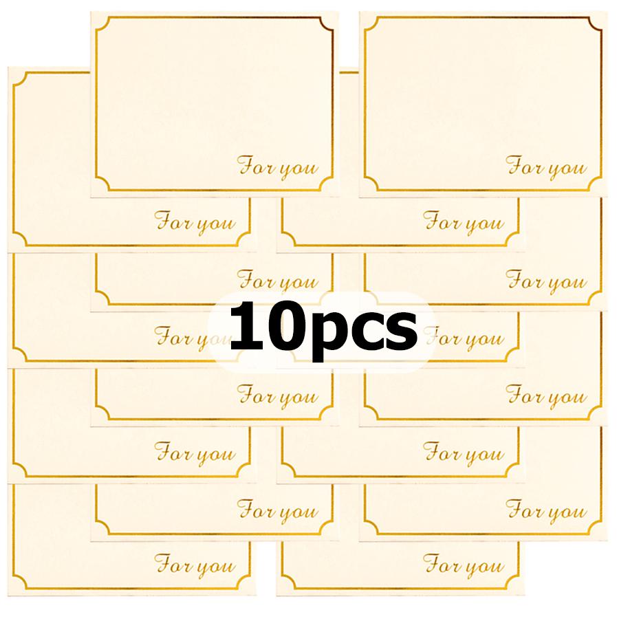 

10/20pcs Golden Writable Greeting Cards for Birthday Wedding Congratulations Paper Envelopes Invitation Letters Card Envelopes