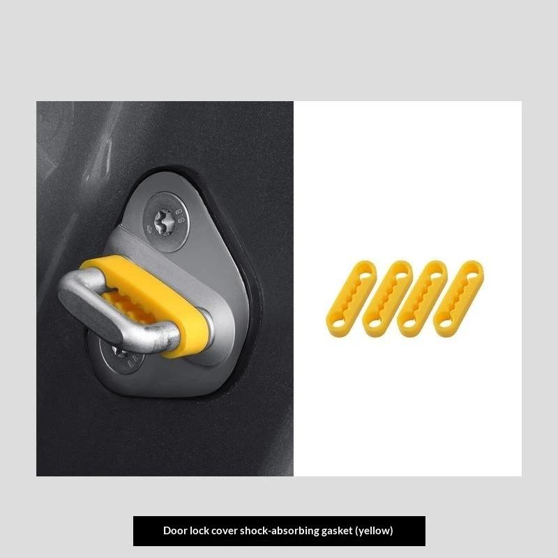 4Pcs Universal Car Door Shock Absorber With Soundproof Damping Cushion Suitable For Most Vehicle Models