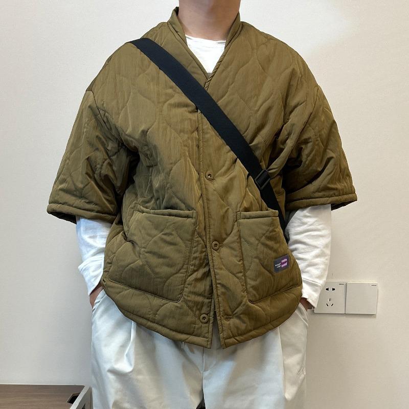 Unisex retro japāņu stepēta kokvilnas jaka