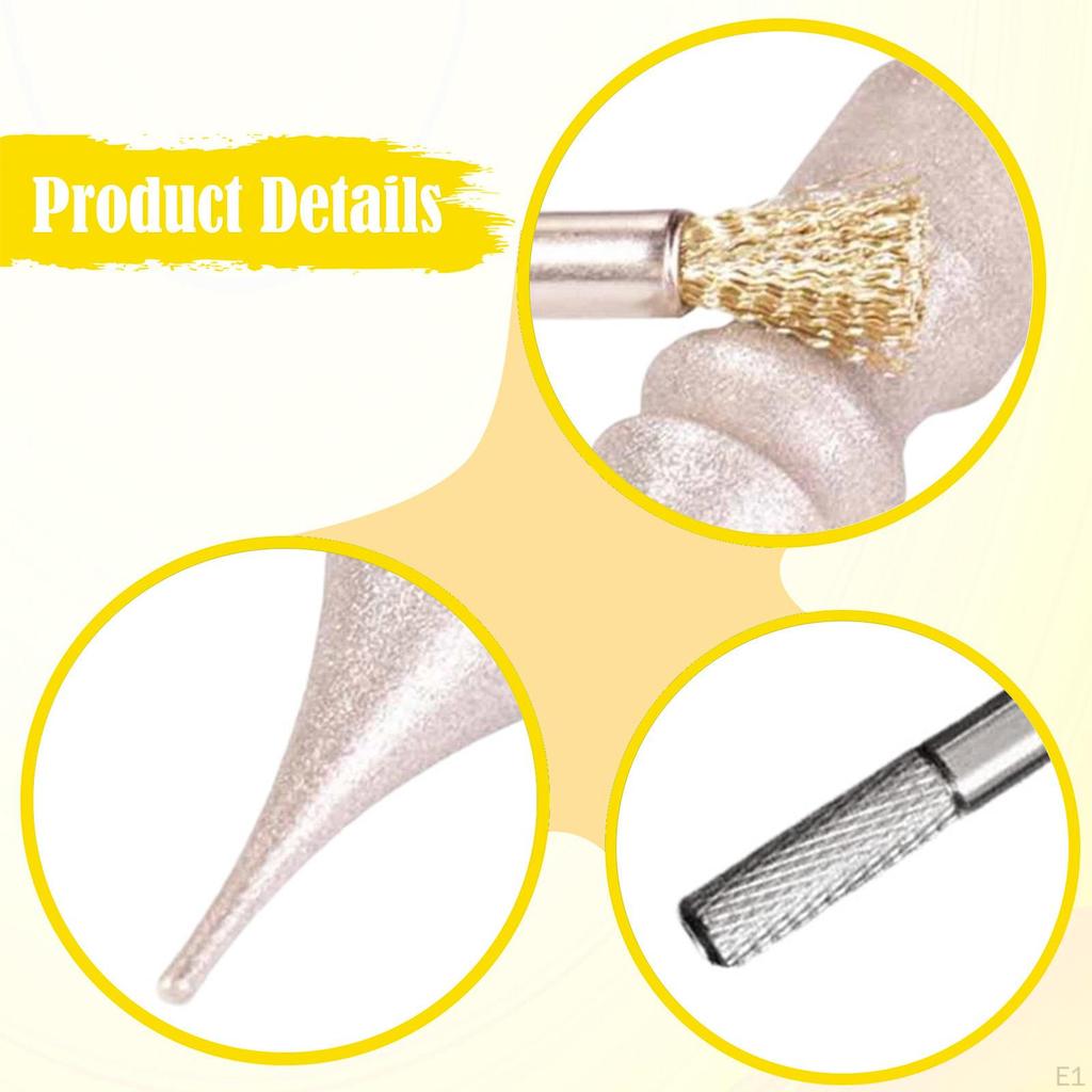 Leather Edge Burnish Kit Dye Tool Portable Clean Brush for DIY Leathercraft Projects Painting
