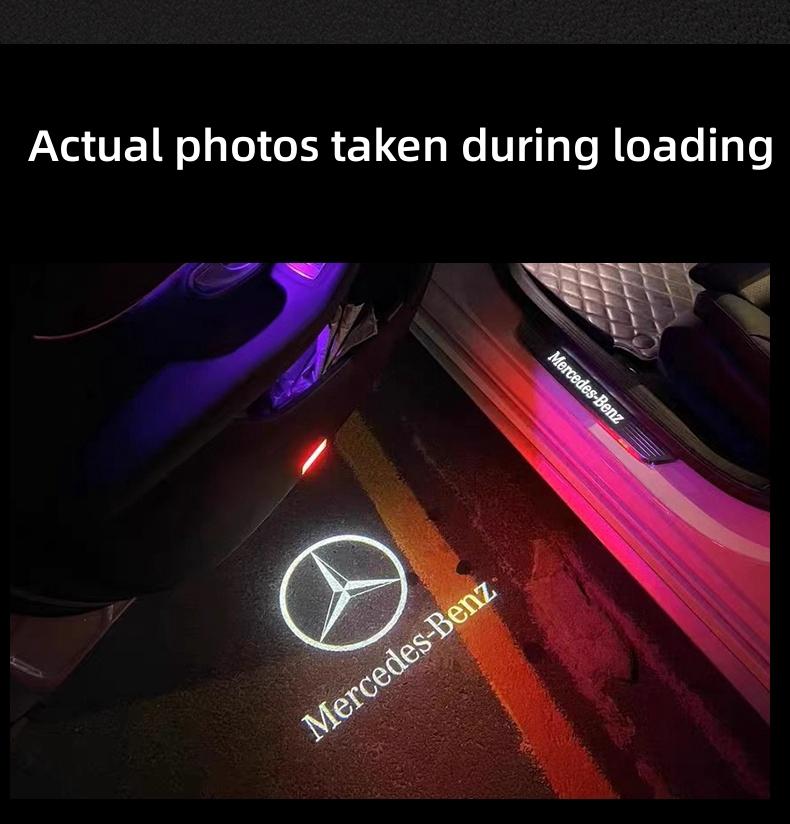 2/4Pcs Led Car Door Welcome Light Logo Projector For Mercedes Benz W212 W205 AMG ML W166 W176 W177 W213 W246 GLB GLC GLA GLS GLE