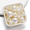 ABS High-Gloss Imitation Pearl Beads with Large Holes for DIY Jewelry and Clothing Accessories