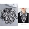 Striped Fake Collar Half Shirt Adjustable Fake Collar Detachable Elegant Fashion Faux False Collar for Women Girls