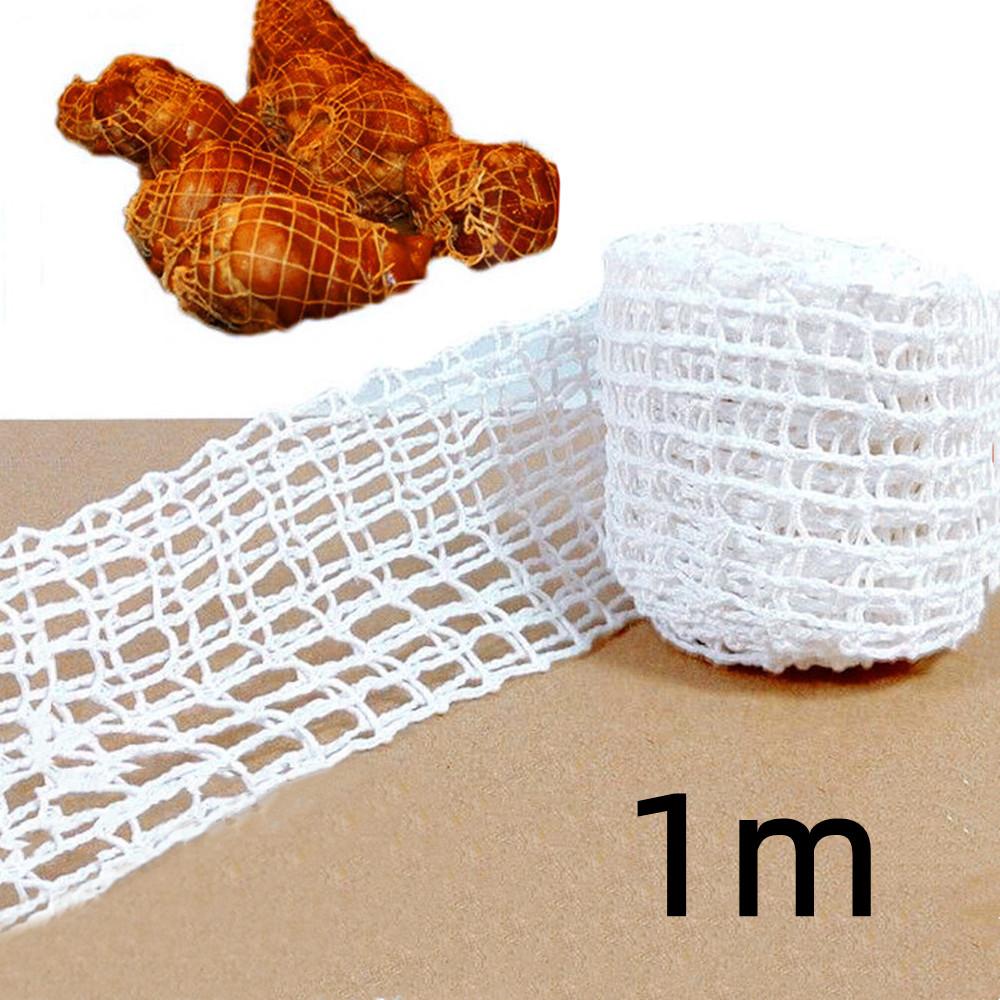 

1/2/3 метра Хлопковая мясная сетка Сетка для ветчины и колбасы Инструмент для приготовления мяса Бечевка мясника Инструменты для упаковки колбасных рулетов и сосисок