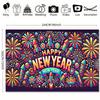 1 Piece, Happy New Year Fireworks Background Cloth, Durable, Suitable for Wedding Photo Props, Bedroom, Living Room