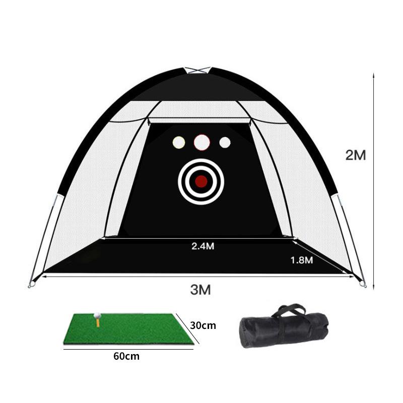 Temu Popular Outdoor Golf Practice Net Set for Swing and Chipping