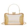 Transparent acrylic bag 2025 new European and American fashion bright diamond foreign style versatile women's chain dinner bag