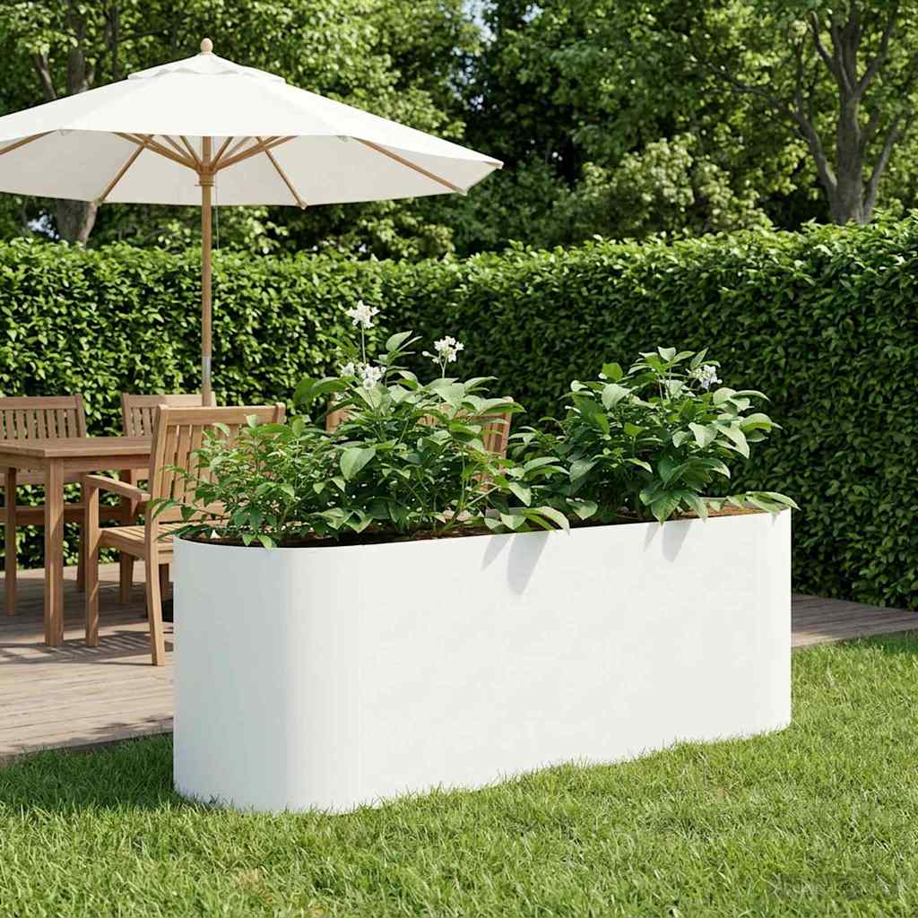 Raised Garden Bed White 120 X 40 X 40 Cm