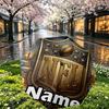 Custom Name Personalized NFL Print Umbrella, Auto Open Close, 8‑Rib Sturdy Frame, Commute Camping Hiking Use, Birthday Gift