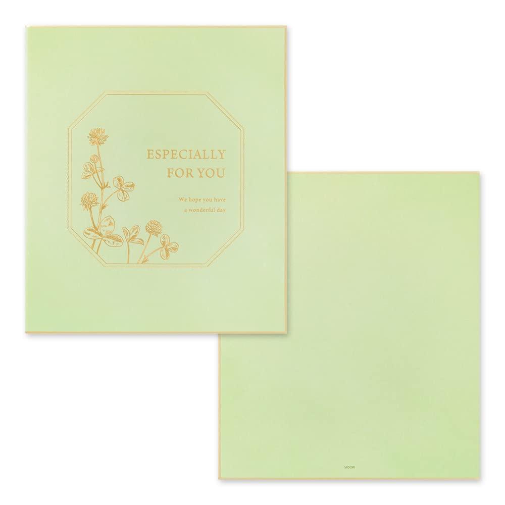 MIDORI Barevné samolepky a obálky jetel velikost S 33275006 papír, skládaný, součástí, vzor,