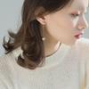 Korean-Style Silver Pearl Earrings for Women - Trendy, Versatile, and Elegant