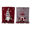 Christmas Santa Claus Gnome Chair Cover With Plush Design For Holiday Home Decor