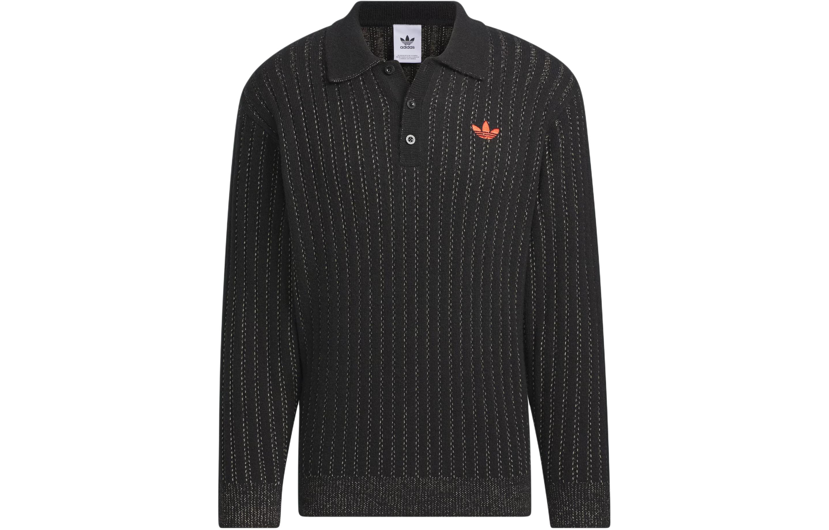 Adidas Originals V Day Polo Sweater Unisex Black JE8279 XS